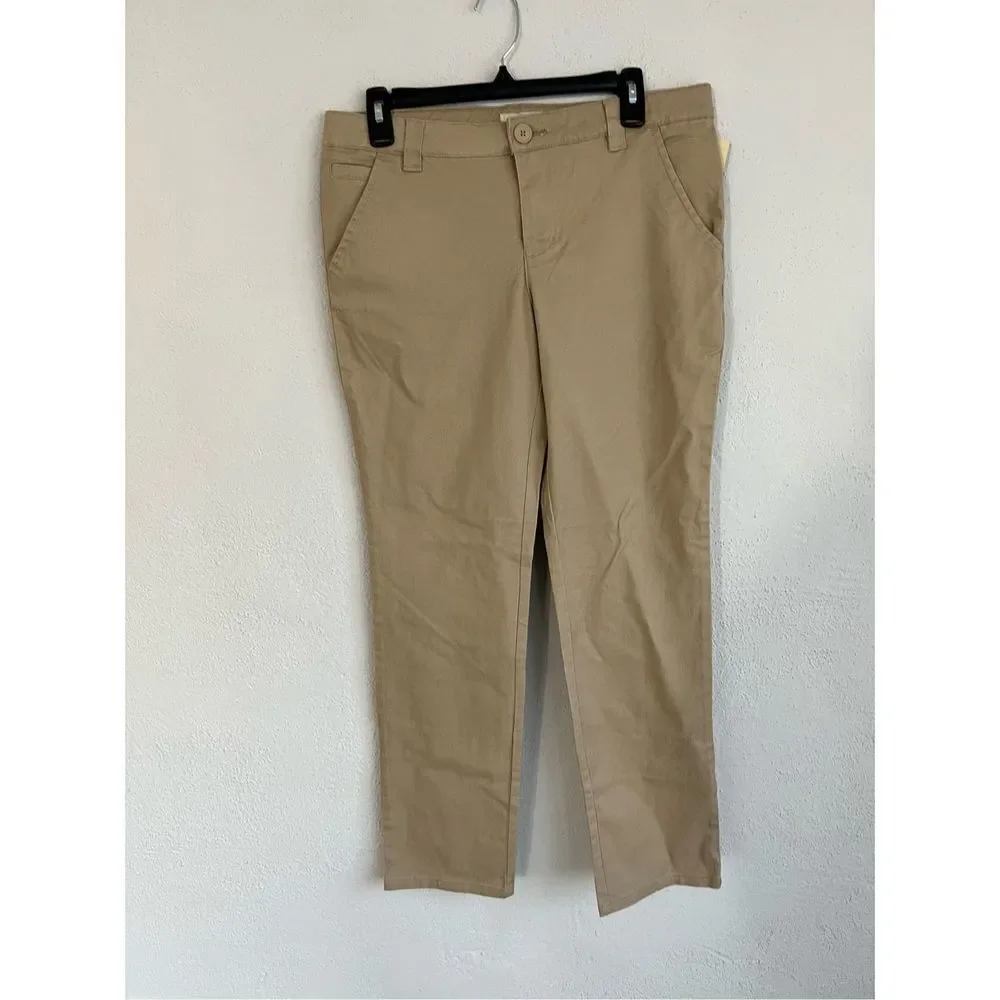 Cherokee Kids Cotton Twill Adjustable Waist Uniform Pant, Size 16